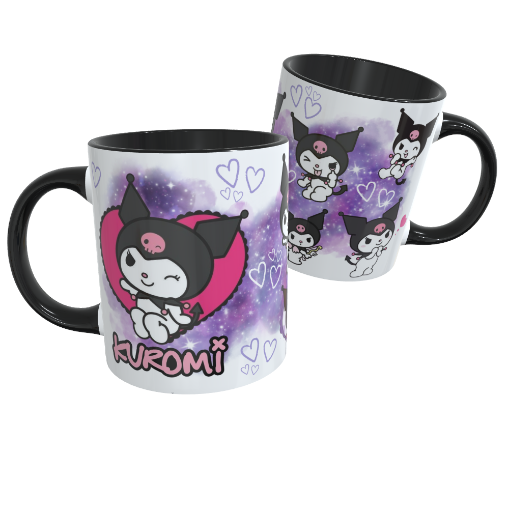 Caneca de Cerâmica Kuromi