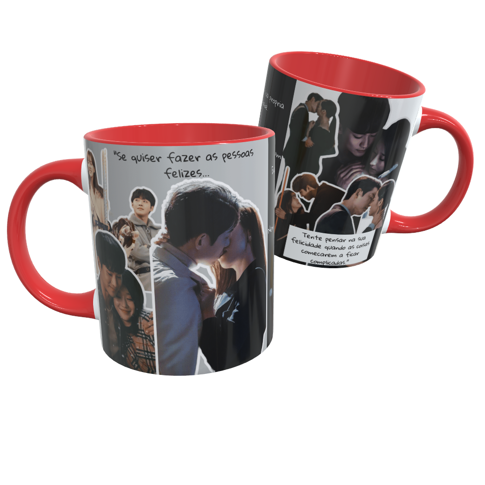 Caneca de Cerâmica Dorama Tudo Bem Não Ser Normal