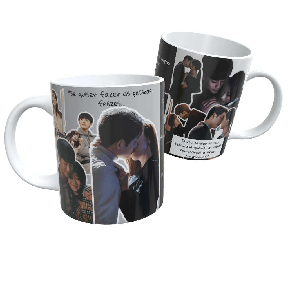 Caneca de Cerâmica Dorama Tudo Bem Não Ser Normal