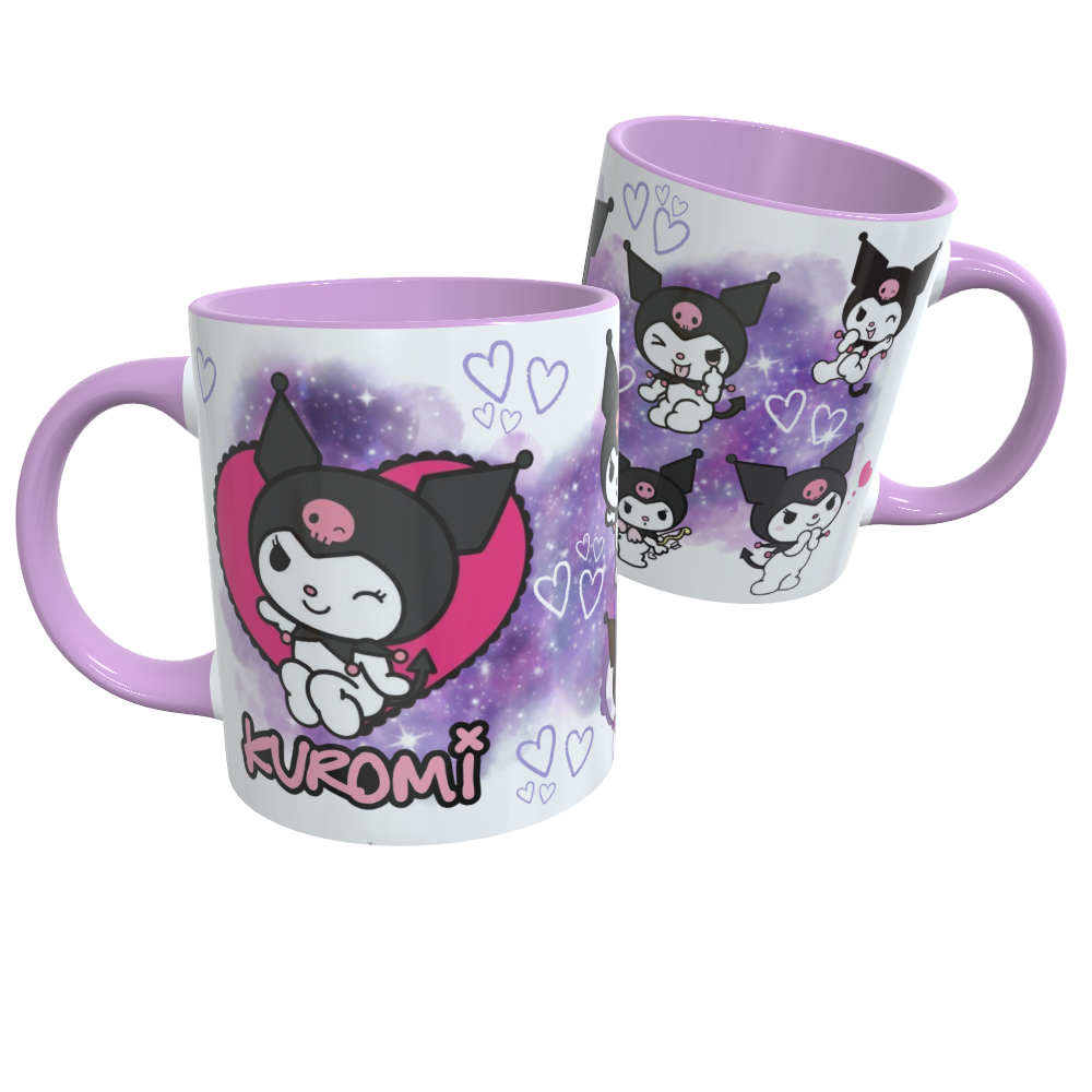 Caneca de Cerâmica Kuromi