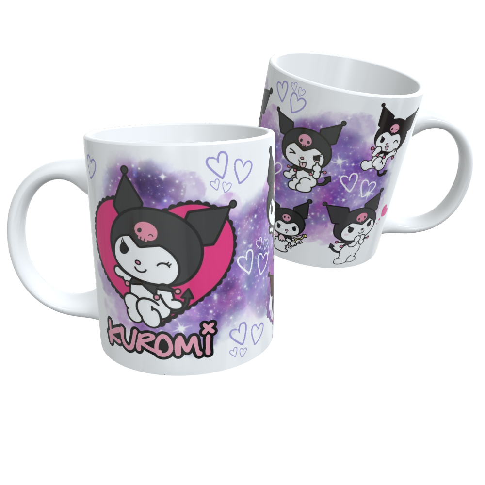 Caneca de Cerâmica Kuromi