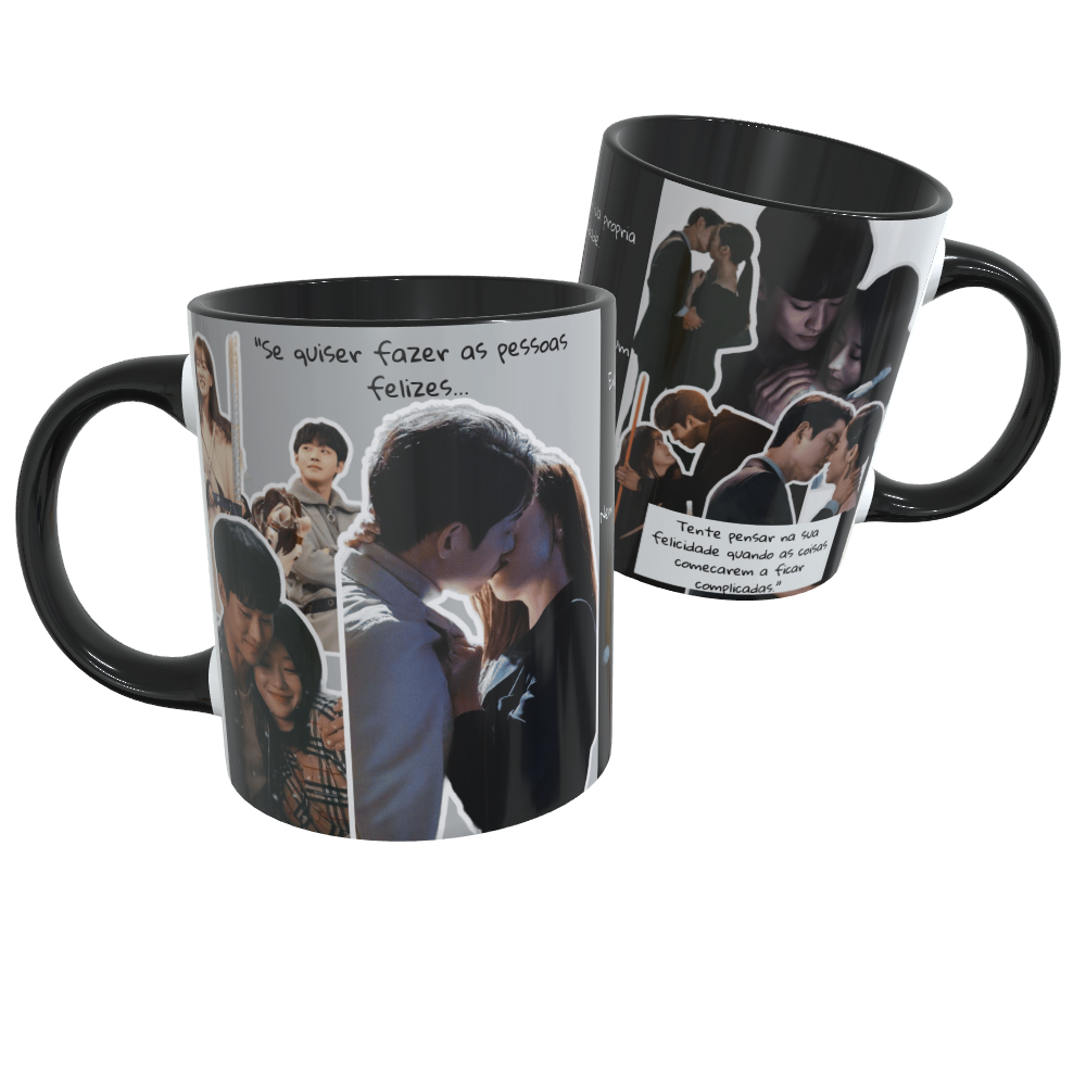Caneca de Cerâmica Dorama Tudo Bem Não Ser Normal