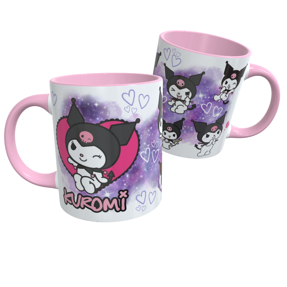 Caneca de Cerâmica Kuromi